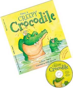 Peter Taylor's children's book 'Once a Creepy Crocodile' and CD