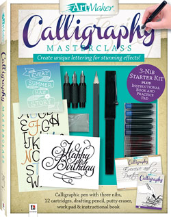 This Masterclass set contains a 48 page calligraphy book by Peter Taylor