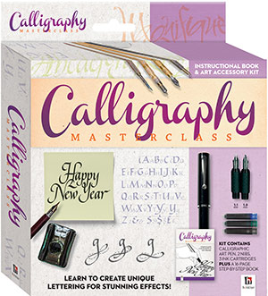 2019 Calligraphy box set including a book by Peter Taylor